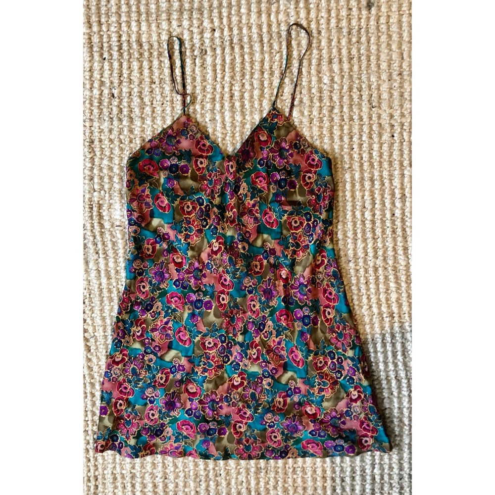 Victoria’s Secret gold label floral slip dress